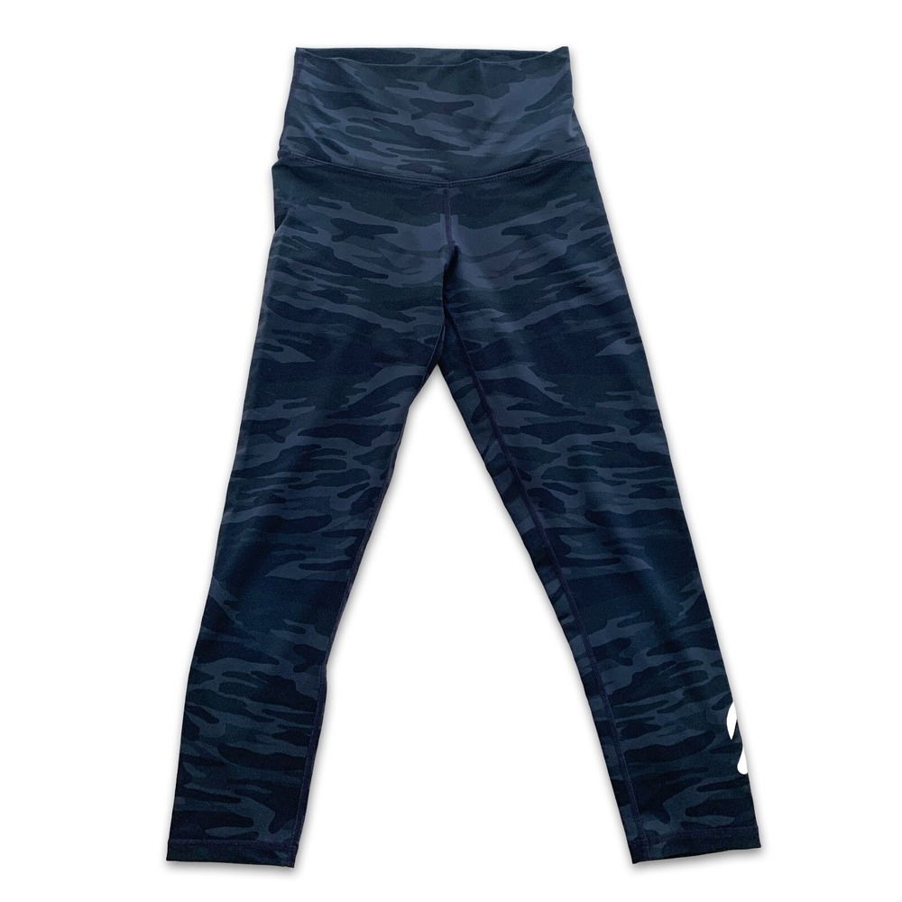 Peloton Design Your Inspiration DYI Blue/Black Camouflage‎ Women's Leggings Sz S